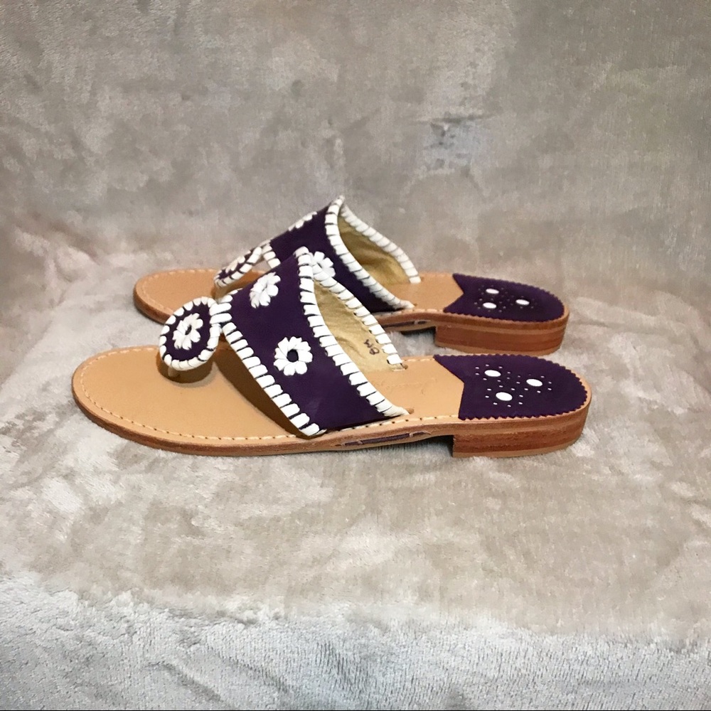 Jack Rogers purple sandals